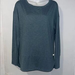 APANA Light Blue Composure Crewneck Long Sleeve Shirt-M